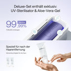 IPL Haarentfernungsgerät Air 3 Deluxe für Gesicht und Körper mit Saphir-Kühlung UV-Sterilisator und Aloe Vera Gel