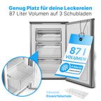 Gefrierschrank GS 7253 87 L 3 Gefrierschubladen 4-Sterne-Gefrierfach bis -18 °C wechselbarer Türanschlag