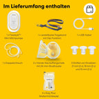 Freestyle Mini Hands-free elektrische Doppelmilchpumpe tragbar mit Auffangschalen wiederaufladbarem Akku und USB-C