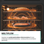 Einbau-Backofen BBA285HU1I 71 Liter 60 cm 12 Funktionen Heißluft Pizza- und Maxi-Cooking-Funktion