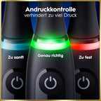 Elektrische Zahnbürste iO 9 mit 7 Putzmodi 3 Aufsteckbürsten Lade-Reise-Etui und visueller Andruckkontrolle