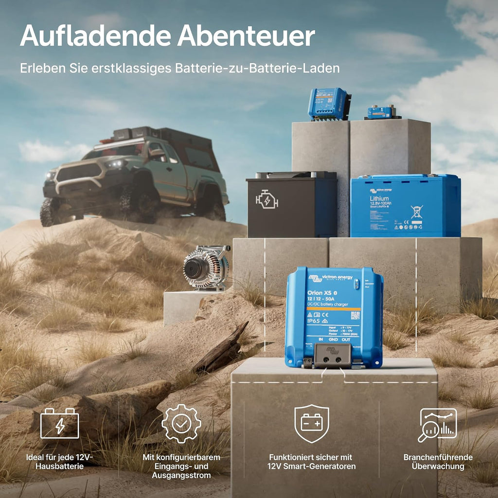 DC-DC Batterieladegerät Orion XS 12/12 50A 700W Smart Batterielader mit Batterieschutz