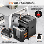 Aktenvernichter C283 Auto-Feed 200 Blatt P-4 Mikroschnitt 60 Min Dauerbetrieb 31 L Behälter 58 dB