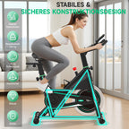 Heimtrainer Ergometer 8732F mit 100 Widerstandsstufen Display Tablet-Halterung und 160 kg Belastbarkeit