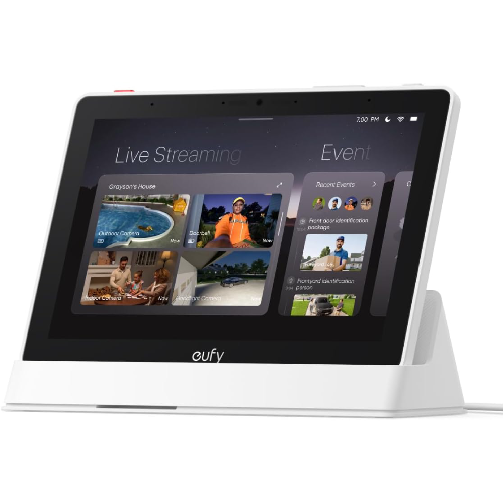 Smart Home Display T87A0 8 Zoll WLAN Touchscreen 1280 x 800 für Sicherheitsgeräte mit 4 Live-Ansichten und Echtzeitbenachrichtigungen