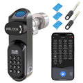 Türschloss mit Fingerabdruck und PIN U81 6-in-1 App RFID Bluetooth WLAN für EU-Profiltüren 50-90 mm