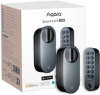 Smart Türschloss U200 mit Fingerabdruck Keypad Matter over Thread und Home Key Kompatibilität Schwarz