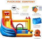 Aufblasbare Hüpfburg Wasserrutsche mit Gebläse 320x280x232 cm Kinder Outdoor Wasserpark Spielplatz