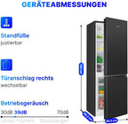 Kühlschrank mit Gefrierfach 175L KG 320.2 143cm 39dB freistehend 3 Ablagen 3 Gefrierschubladen Türanschlag wechselbar