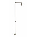 Gartendusche Aussendusche Pooldusche Edelstahl Nickel gebürstet 360° schwenkbarer Duschkopf 2 Strahlarten Antikalkdüsen
