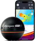 Fischfinder Echolot Pro+ 2 mit GPS Tiefenmesser Sonar für Kajak Boot Eisangeln App Verbindung bis 100 m