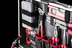 Werkzeugtrolley 238-teilig 8973770 mit Werkzeug Set Aluminiumkoffer Rollen und Teleskopgriff
