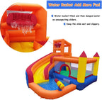 Aufblasbare Hüpfburg Wasserrutsche mit Gebläse 320x280x232 cm Kinder Outdoor Wasserpark Spielplatz