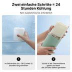 Baby Flaschenwärmer und Muttermilchkühler Set MW05 CM01 500 ml 628 ml 24H Kühlung USB-C für unterwegs