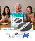 Feelvita Acticur EMS TENS Durchblutungsstimulator für Füße Beine und Knie 11-teilig mit 9 Programmen 20 Intensitätsstufen