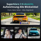 4 Kanal Dashcam G980H 3K vorne und 1080P hinten 560° 5,8GHz WLAN GPS 24h Parkmodus Nachtsicht 128GB SD-Karte Hardwire-Kit