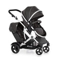 Geschwisterwagen Duett 2 Tandem Kinderwagen mit Babywanne und Sportsitz 2 Sitze bis 15 kg höhenverstellbar inkl Regenschutz