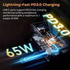 Mini V-Mount Akku VB99 SE 99Wh 6800mAh mit PD 65W USB-C Schnellladung D-TAP Dual DC OLED-Display