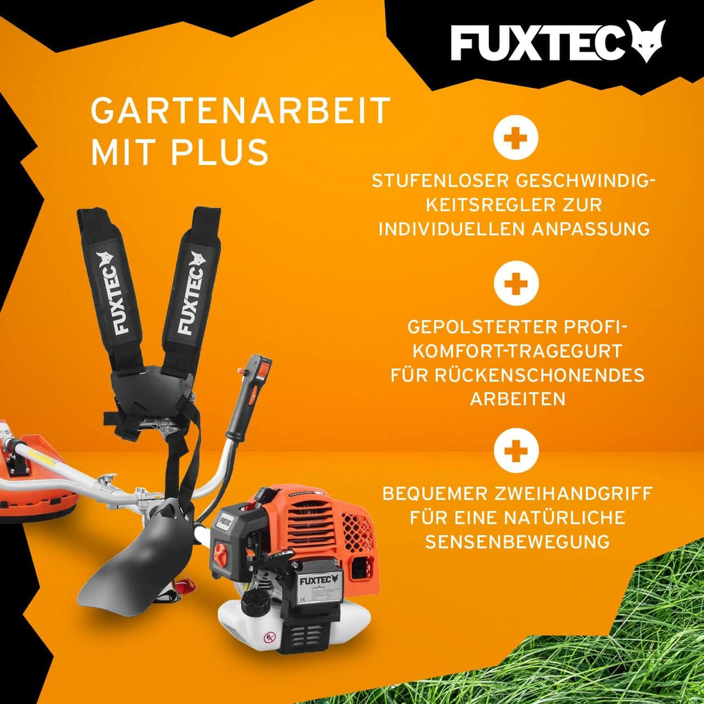 Benzin Motorsense Freischneider FX-MS162 62cc 3,5PS 2-Takt 32cm Schnittbreite Rasentrimmer