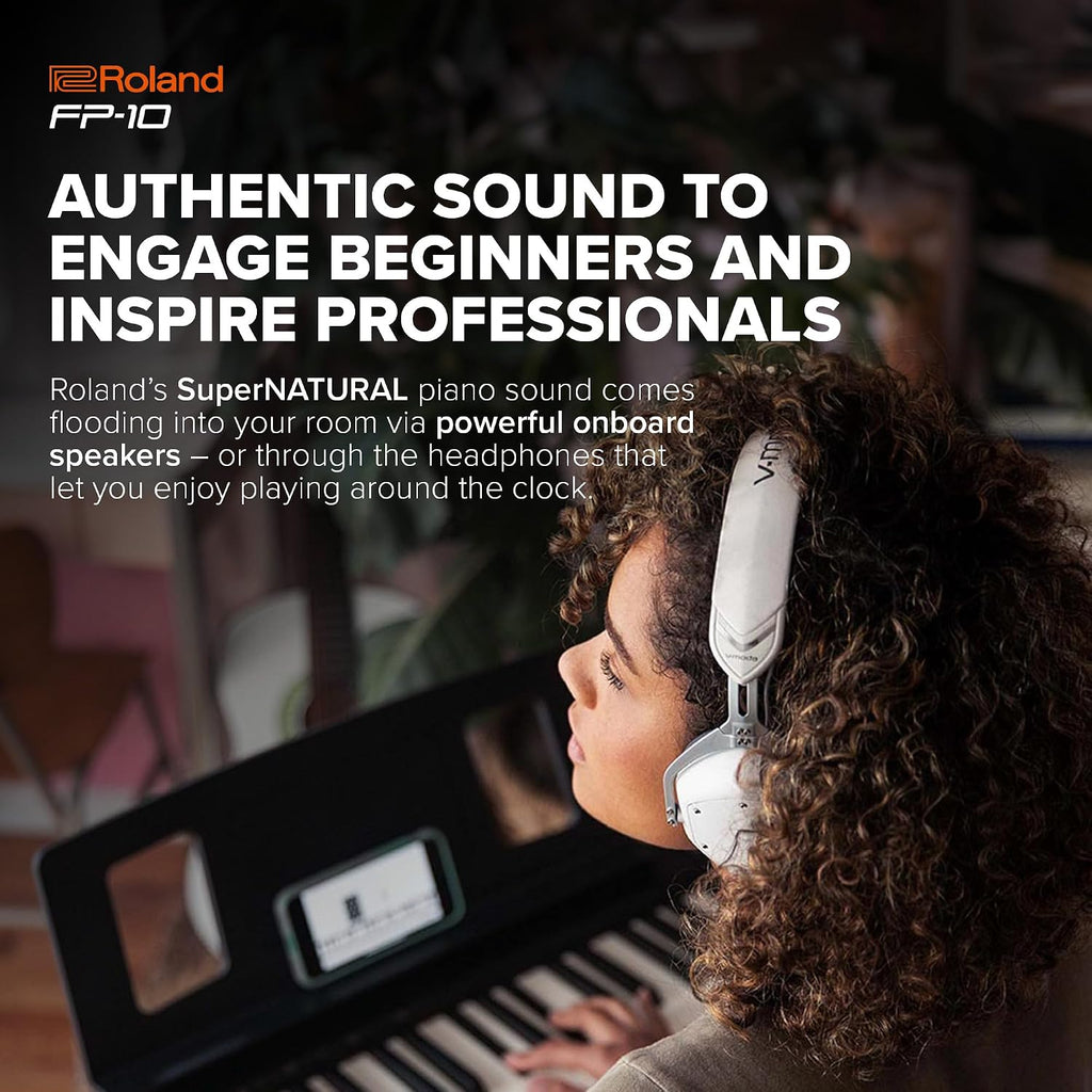 Digital Piano 88 Tasten FP-10 SuperNATURAL Sound Bluetooth MIDI USB Anschluss Home Keyboard Schwarz