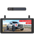 Kabelloses Rückfahrkamera System 7,2 Zoll 1080p HD solarbetrieben IP69K für Auto LKW Wohnmobil und Anhänger