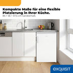 133L Kühlschrank ohne Gefrierfach KS516-V-H-010E 3 Glasablagen LED Gemüseschublade wechselbarer Türanschlag Energieklasse E