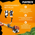 Freischneider Benzin Motorsense FX-PS162 62cc 3,5PS 2-Takt 32cm Schnittbreite mit Fadenmesser und Tragegurt