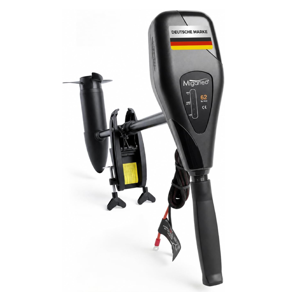 Elektro Bootsmotor Außenborder 12V 62 lbs Schub 696W Modell 62 für Schlauchboote mit Vorwärts- und Rückwärtsgängen