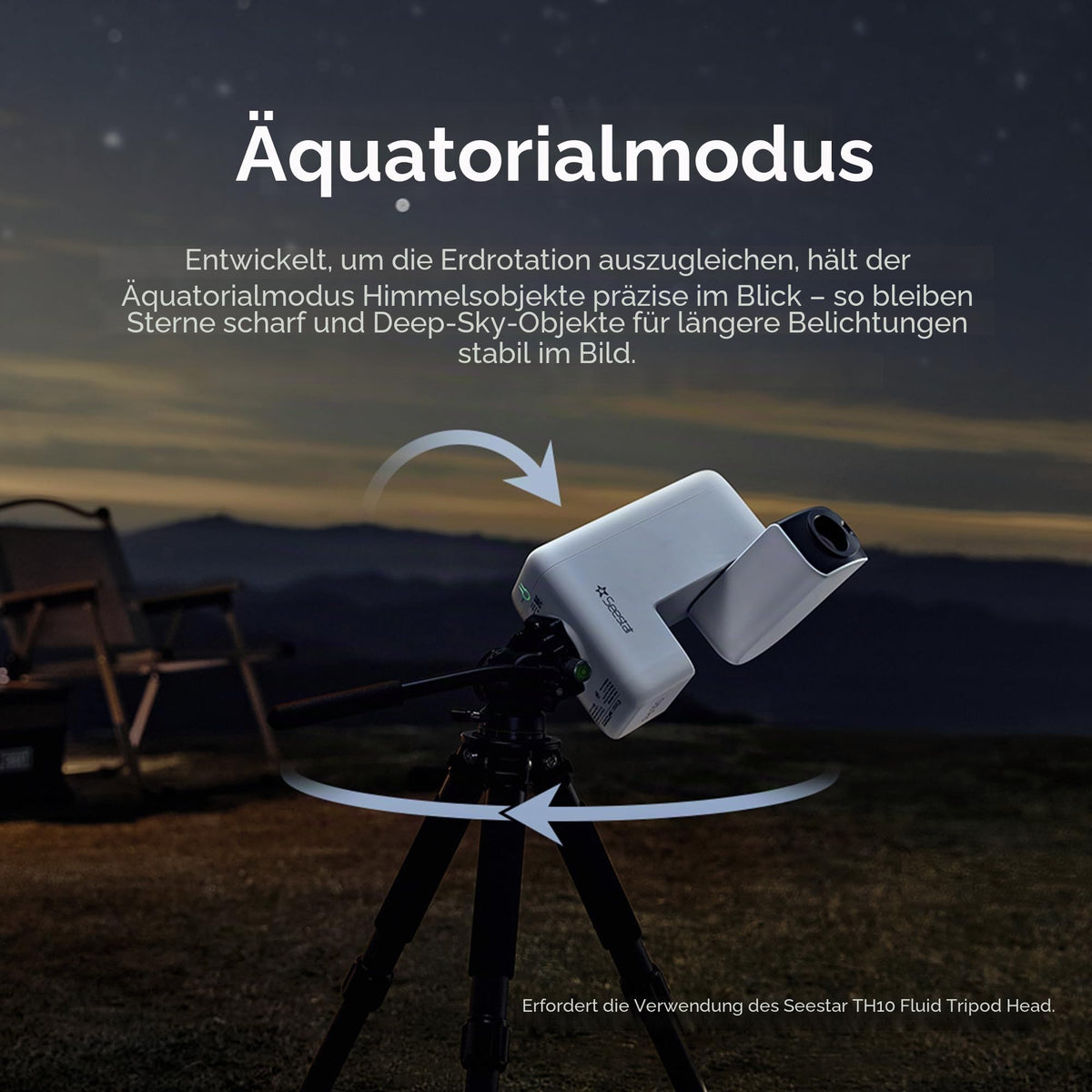 Smart-Teleskop Seestar S30 Pro für Astrofotografie 30 mm Objektiv 4K-Dual-Kamera Auto-Tracking GoTo App-Steuerung
