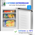 Kühlschrank mit Gefrierfach 175L KG 320.2 143cm 39dB freistehend 3 Ablagen 3 Gefrierschubladen Türanschlag wechselbar