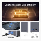 2-Bay NAS DH2300 8-Core RK3576 4GB LPDDR4X 1GbE 4K HDMI NFC KI-Fotoalbum ohne HDD für Smartphone-Backups und Dateifreigabe