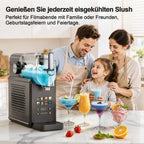 Slushmaschine 2,7 l mit 8 Programmen One-Touch Start Selbstreinigung für Slush Frappé Milchshake und gefrorene Getränke