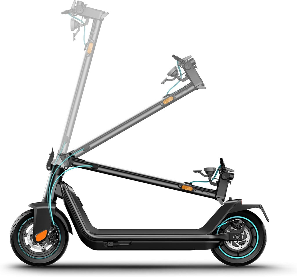 E-Scooter X900010-99 klappbar 450W Motor 50 km Reichweite 10,5 Zoll Luftreifen mit Blinker