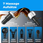 Massagepistole OrthoGun 3.0 160W 5 Intensitäten 7 Aufsätze Akku 360 Min Laufzeit inkl Koffer