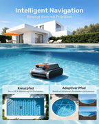 Poolroboter Akku Wand und Boden Reinigung LiteVac G1-GS 4-in-1 für Pools bis 200 m² mit 200 Min Laufzeit und 3µm Filter