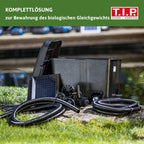 Teichaußenfilter Set 10000 l WDF 10000 UV 11 W mit Pumpe 2600 l/h 35 l Filterbehälter Wet-and-Dry System