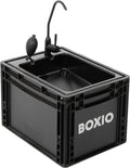 Camping Spülbecken mit Handpumpe mobil BOX-WAS-BL-10 40x30x28 cm Eurobox Format 5L Tanks