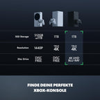 Xbox Series X Spielekonsole 1 TB mit 4K Gaming bis zu 120 FPS Wireless Controller HDMI Kabel