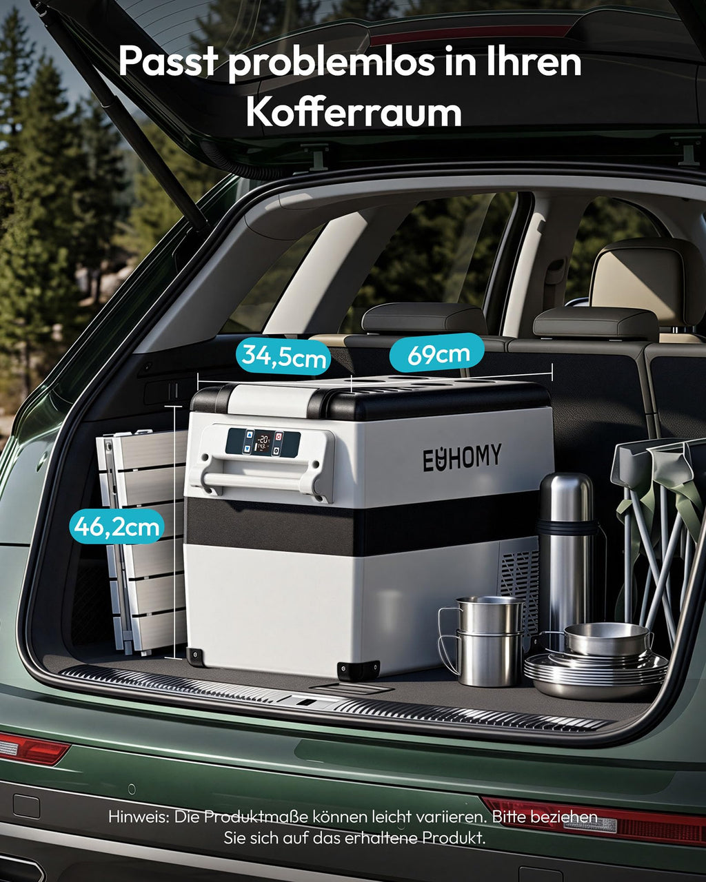12V Kompressor Kühlbox 40L Kühlbox Auto Kompressor mit App Steuerung 12V/240V -20 bis 20 °C