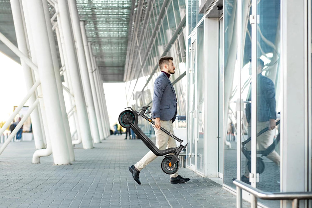 E-Scooter X900010-99 klappbar 450W Motor 50 km Reichweite 10,5 Zoll Luftreifen mit Blinker