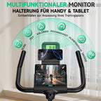 Heimtrainer Ergometer 8732F mit 100 Widerstandsstufen Display Tablet-Halterung und 160 kg Belastbarkeit