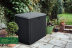 Mülltonnenbox Store it Out Max 1200L für 2 Mülltonnen bis 240L mit Bodenplatte und Regalhalter