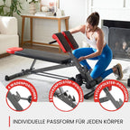 Multifunktionale Hantelbank verstellbar Rückenstrecker Römischer Stuhl Flat Decline 660 lbs Modell FF-TB011384