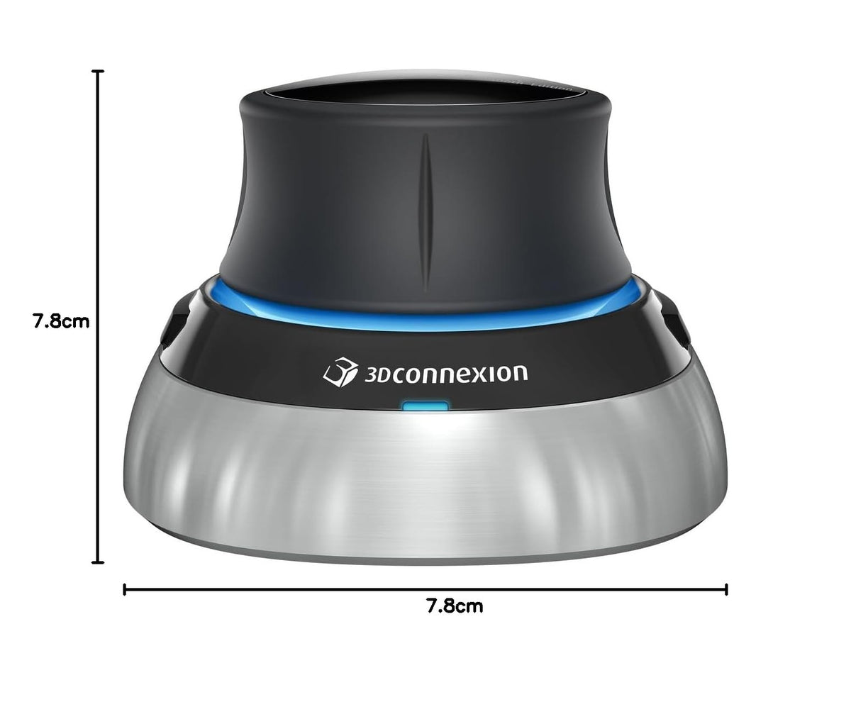 3D-Maus SpaceMouse Wireless Bluetooth Edition kabellos 2 programmierbare Tasten USB-C Akku Schwarz