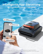 Poolroboter Akku Wand und Boden Reinigung LiteVac G1-GS 4-in-1 für Pools bis 200 m² mit 200 Min Laufzeit und 3µm Filter