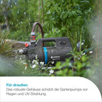 Akku-Gartenpumpe 3000 Silent 18V P4A 3000 l/h 14610-20 mit Akku und Ladegerät für Gartenbewässerung