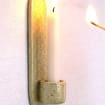 Keramik Wandkerzenhalter für Taper-Kerzen, Minimalistisch, Rustikal, 25,4 cm Höhe