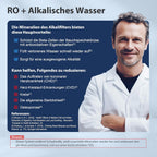 Umkehrosmose Wasserfiltersystem RCC7AK 6 Stufen Untertisch 75 GPD mit Alkalien und Mineralfilter NSF