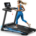 Laufband klappbar mit Steigung MR-T12B2 0–15% Neigung 0.8–12 km/h 136 kg Tragkraft 42×108 cm Lauffläche App Steuerung