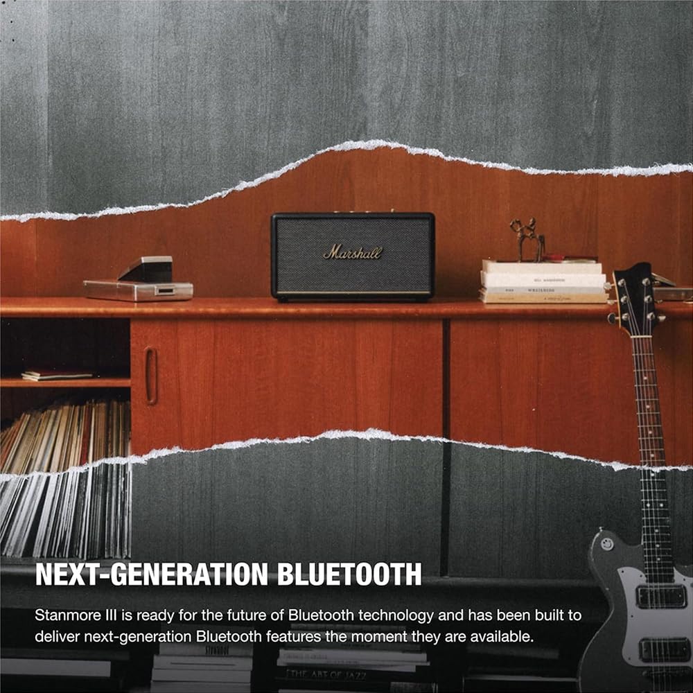 Bluetooth-Lautsprecher Stanmore III 80 W Stereo Bluetooth 5.2 RCA 3,5-mm-Aux-Eingang Schwarz